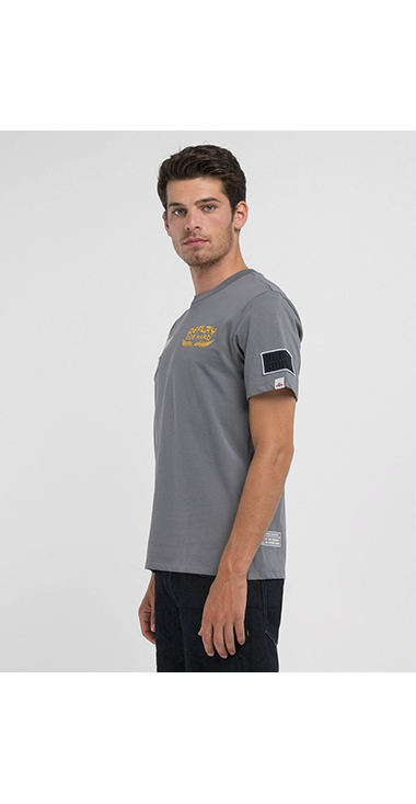 ヘビーピュアコットンジャージーモトクロスTシャツ 詳細画像